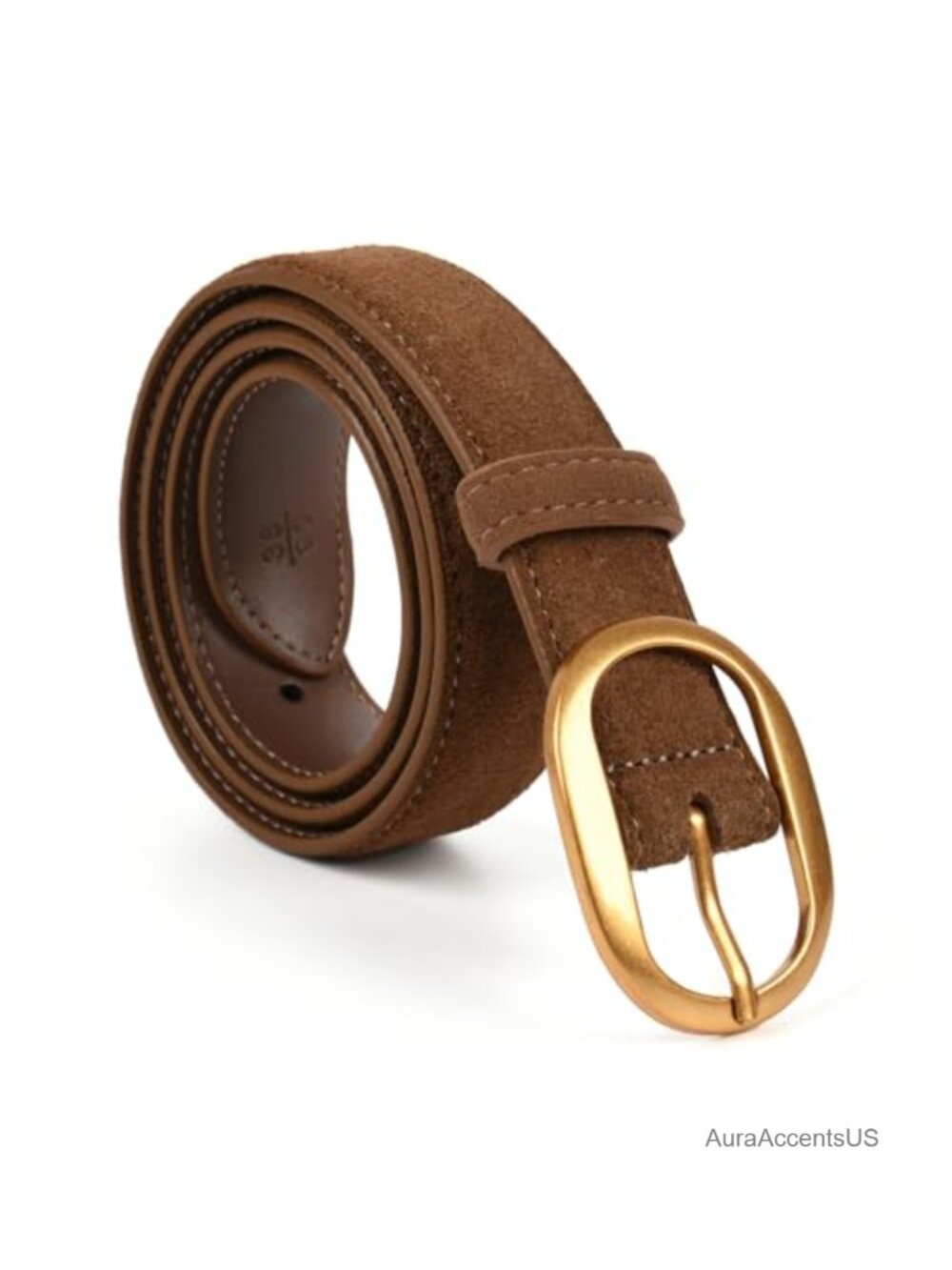 Leather Suede Waist Belt for Casual Dress Jeans Ladies